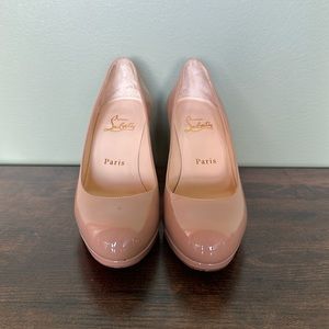 Christian Louboutin Dolly Pumps (85mm Pumps- patent calf- Blush) size 36